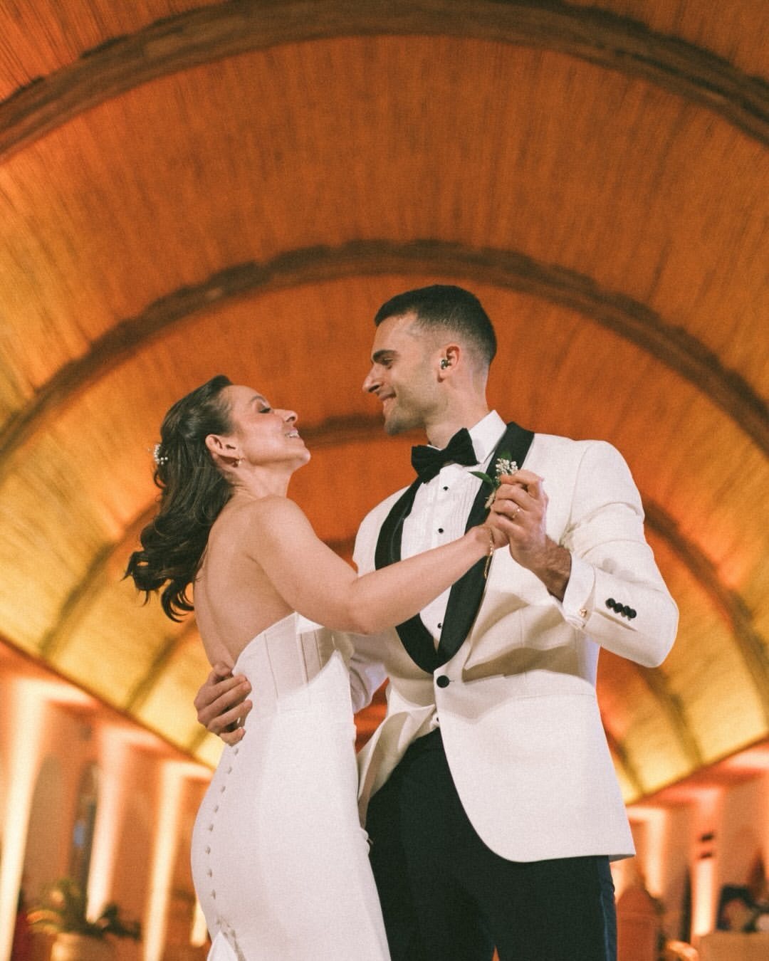 First dance under Riah's bamboo dome